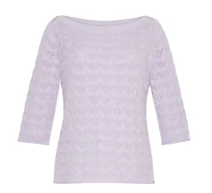 The Kate Boatneck Top, Lilac