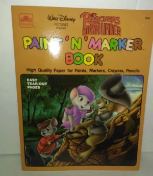 The Rescuers Down Under Paint N Marker Book