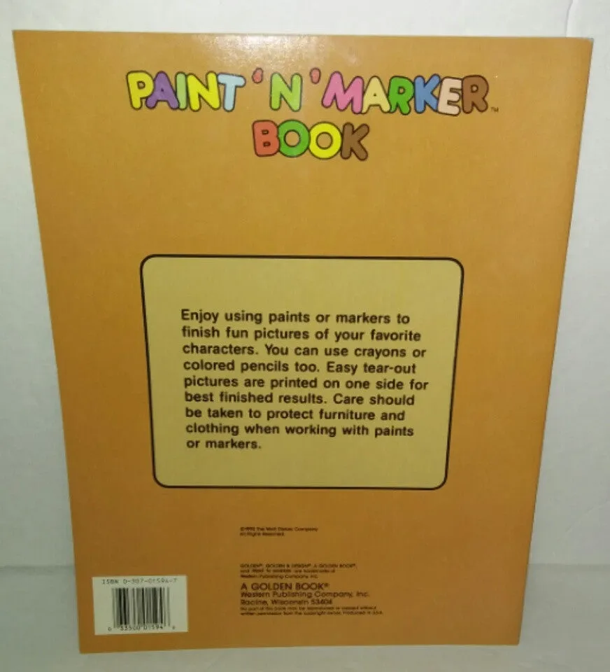 The Rescuers Down Under Paint N Marker Book