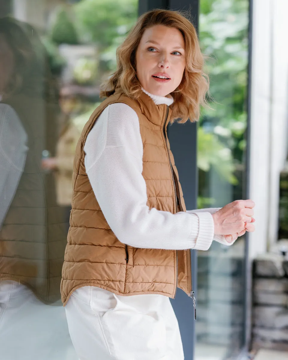 The Victoria Vest in rain resistant Organic Cotton