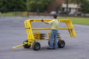Tie Down 65028 TranzCart Mobile Roof Cart With Guardrail Rack