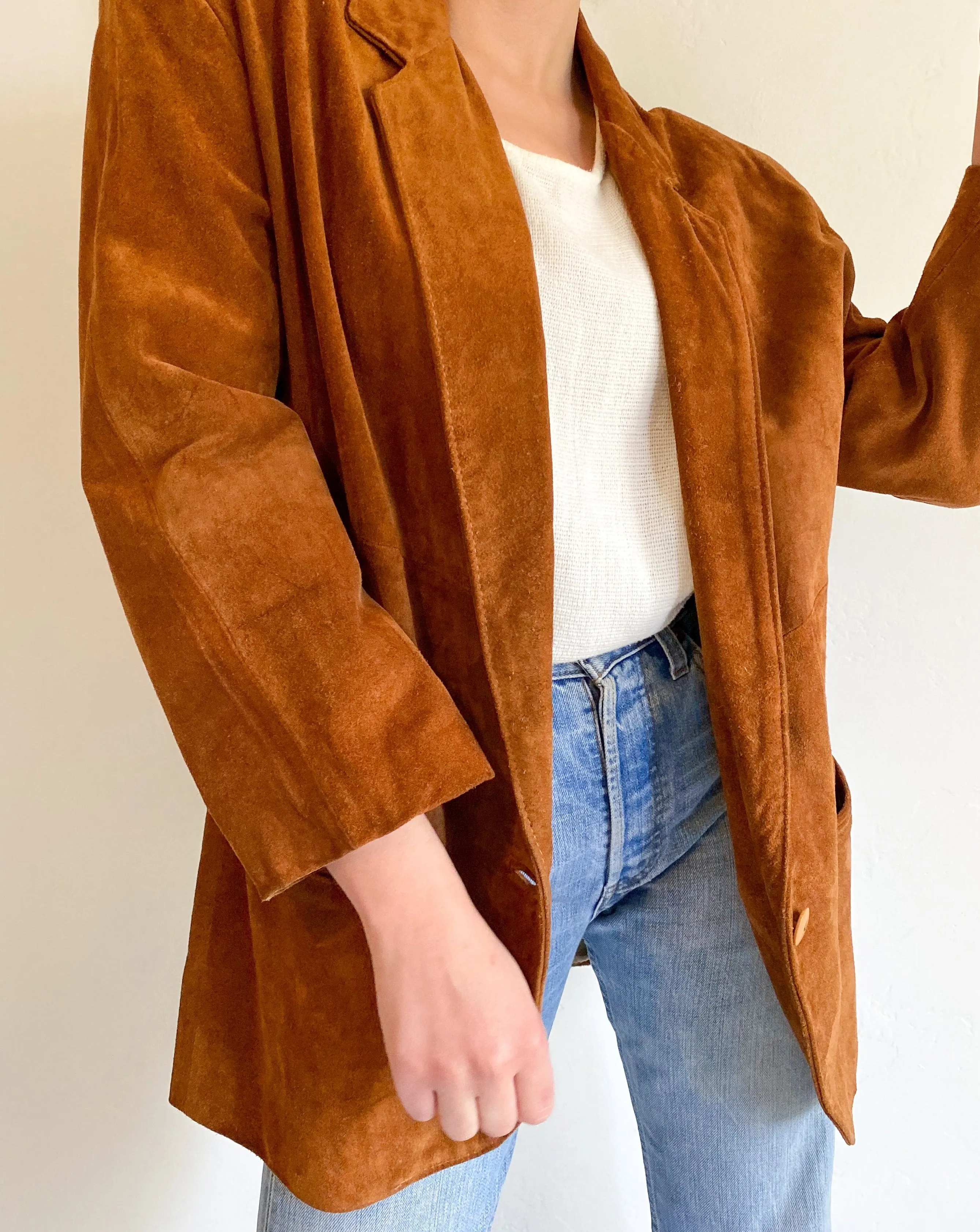 Vintage Brown Suede Jacket