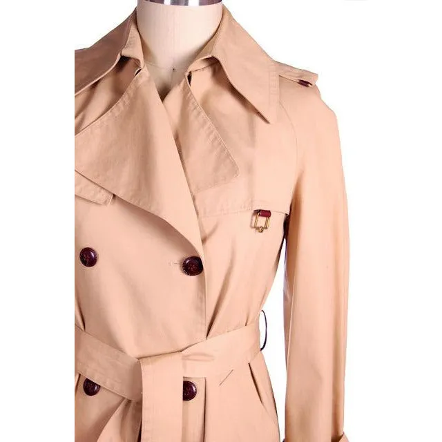 Vintage Etienne Aigner Trench Coat 1970s Size 38 Bust