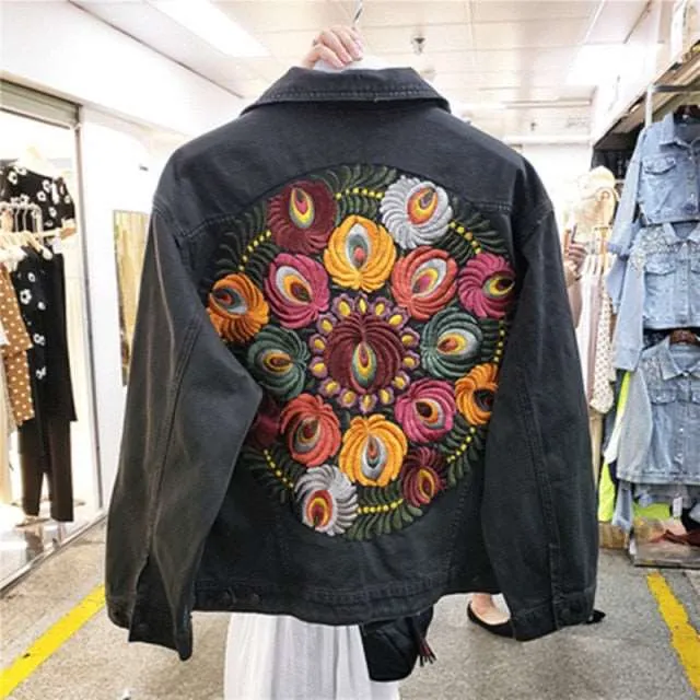 VINTAGE FLORAL EMBROIDERED JACKET