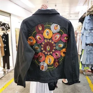 VINTAGE FLORAL EMBROIDERED JACKET
