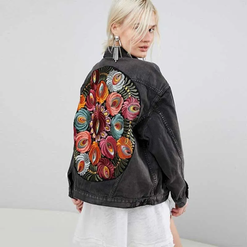 VINTAGE FLORAL EMBROIDERED JACKET