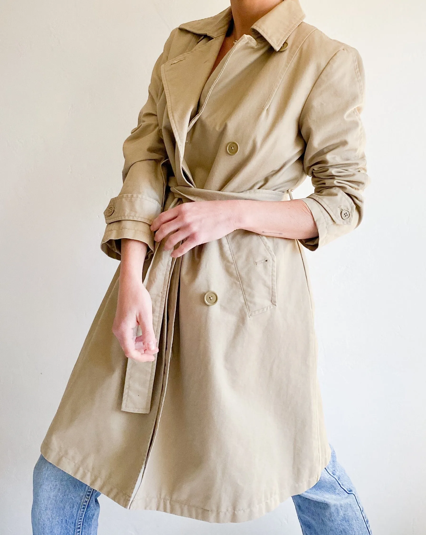 Vintage Gap Beige Trench Coat