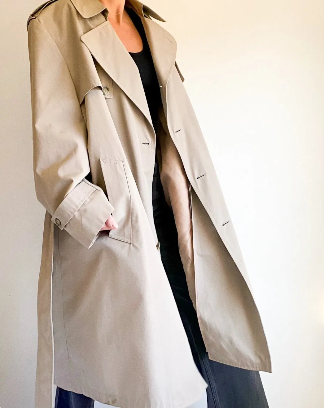 Vintage London Fog Khaki Trench Coat