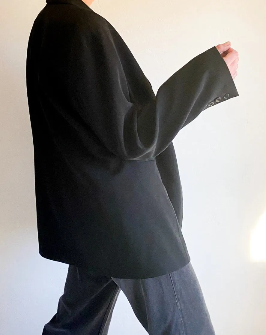 Vintage Oversized Black Blazer