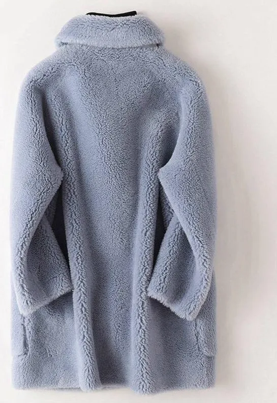 Warm & Elegant Fur Mid-Length Coat