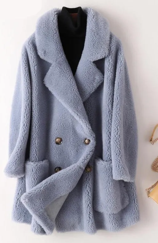 Warm & Elegant Fur Mid-Length Coat