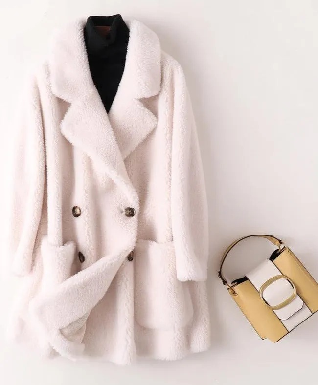 Warm & Elegant Fur Mid-Length Coat