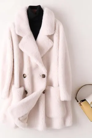 Warm & Elegant Fur Mid-Length Coat