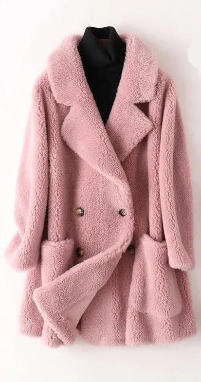Warm & Elegant Fur Mid-Length Coat