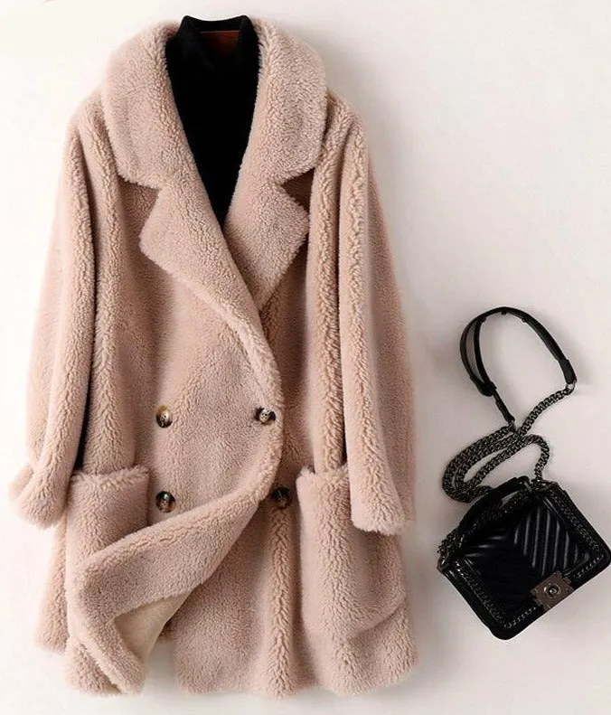 Warm & Elegant Fur Mid-Length Coat