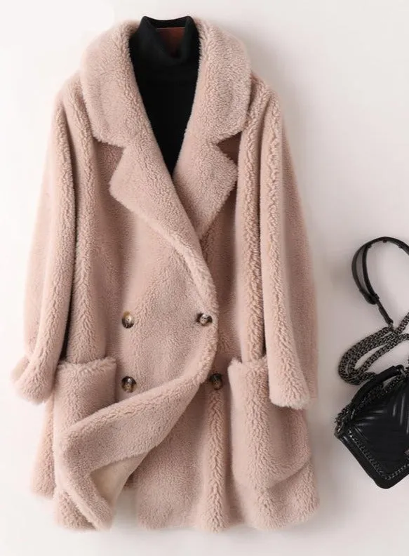 Warm & Elegant Fur Mid-Length Coat