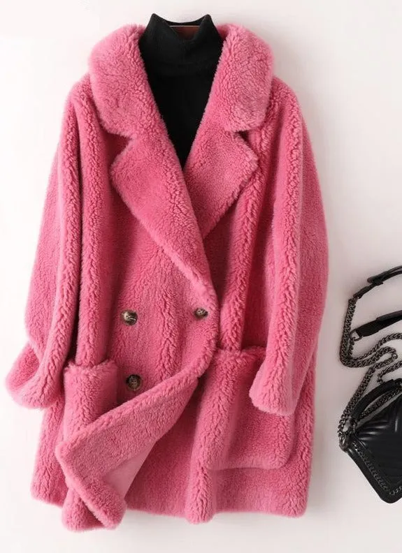 Warm & Elegant Fur Mid-Length Coat