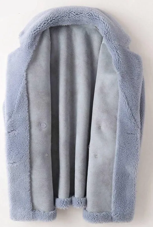 Warm & Elegant Fur Mid-Length Coat
