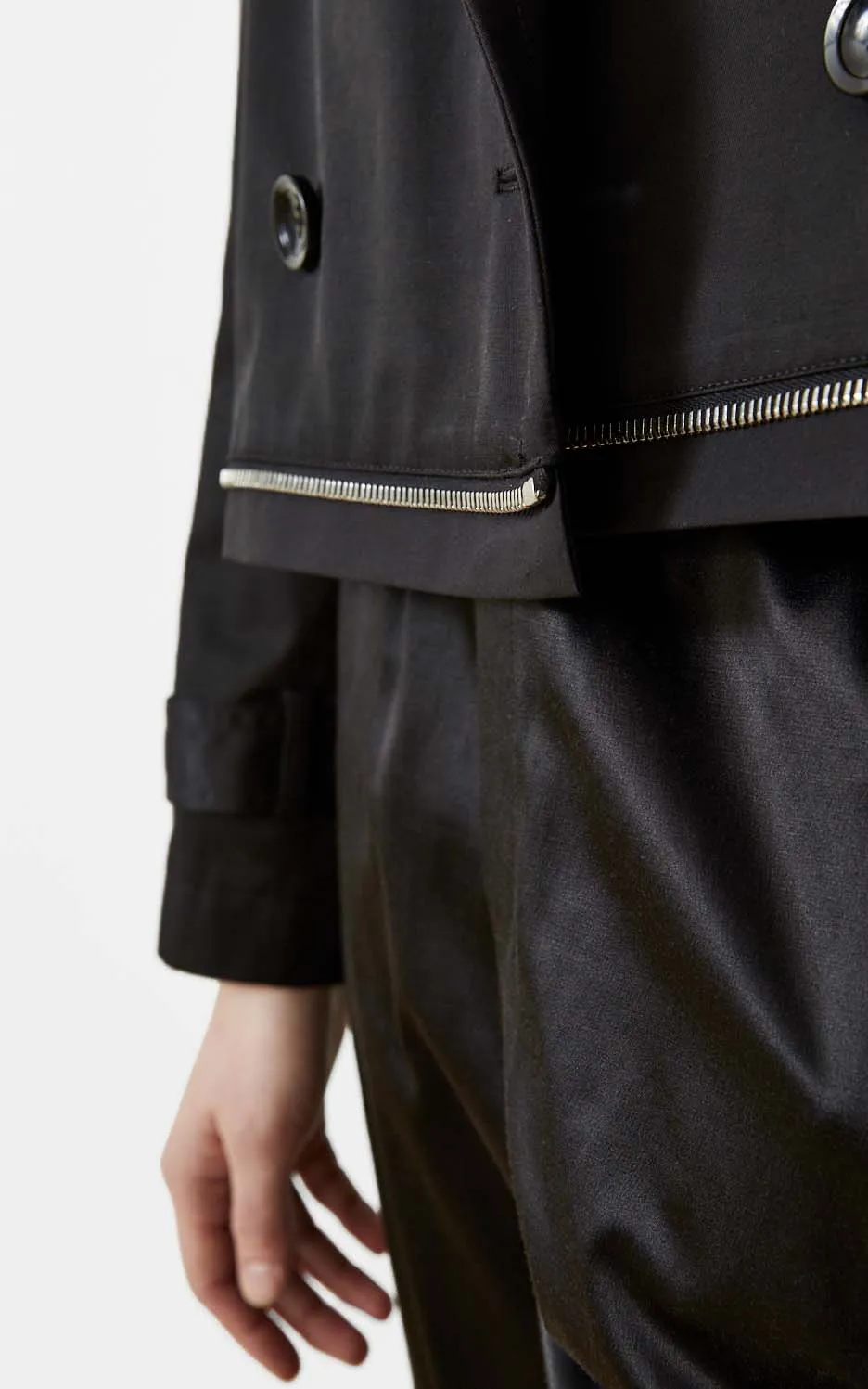 WATER-RESISTANT SUSTAINABLE CONVERTIBLE TRENCH