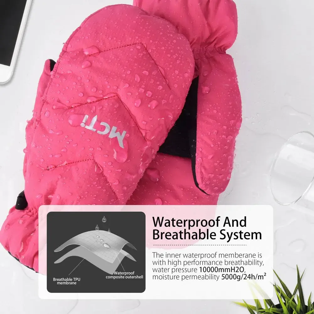 Waterproof Goose Down Mittens for Women | MCTi Snow Mitts