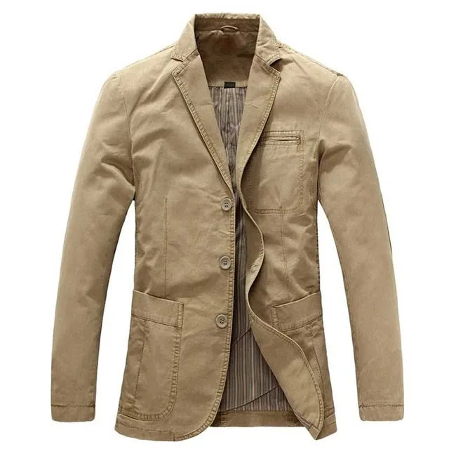 West Louis™ Spring Military Style Cotton Jacket