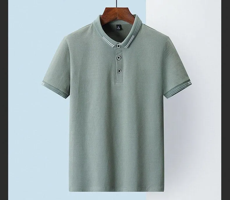 West Louis™ Spring&Summer Turn Down Collar T Shirt