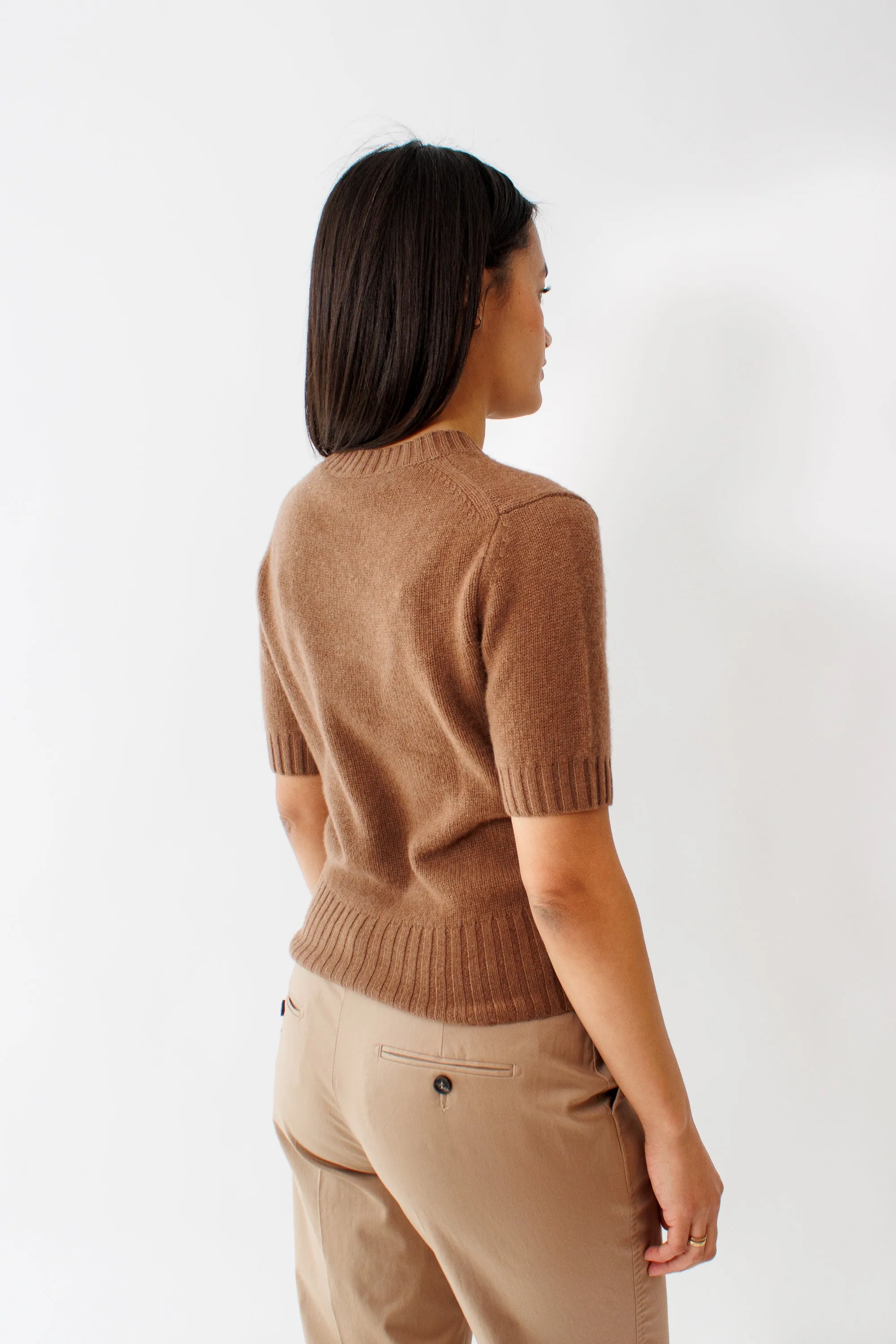 White   Warren Cashmere Featherweight TShirt