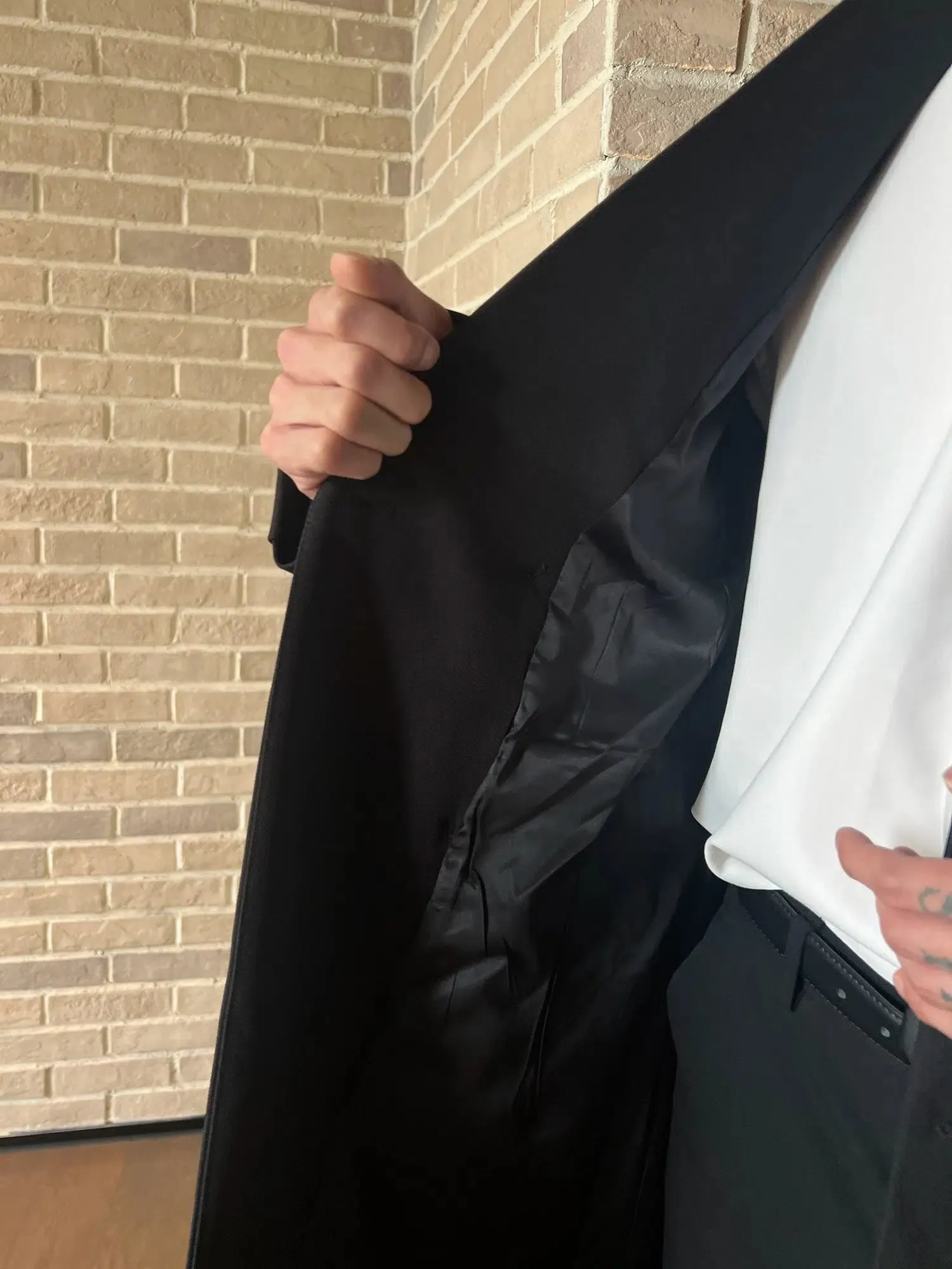 Wide Lapels Double-Breasted Long Coat