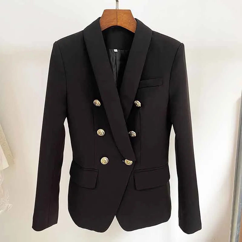 Womens Coat Long Sleeves Blazer Jackets Double Breasted Coat