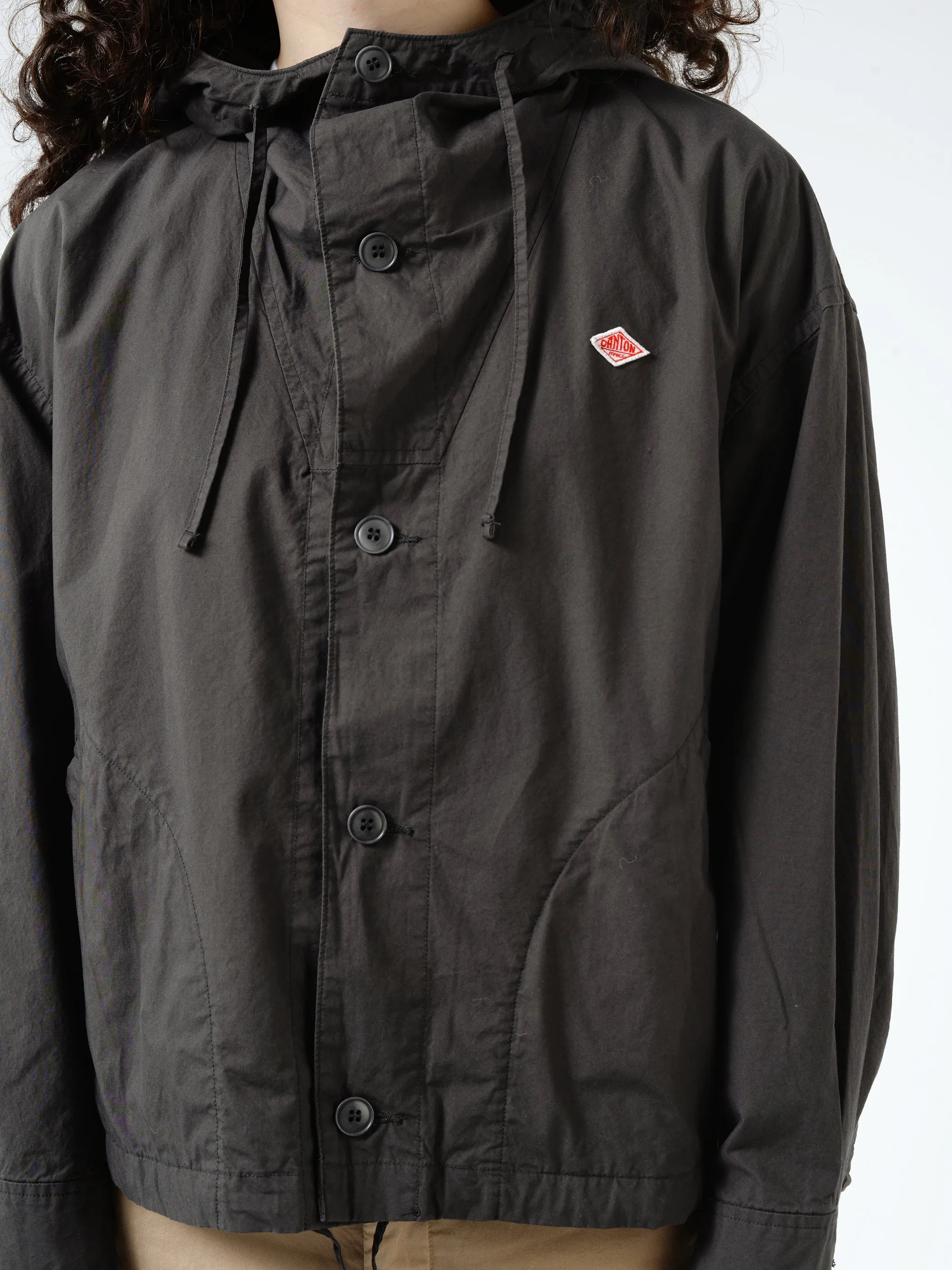 Women's Cotton Weather Hooded Short Jacket