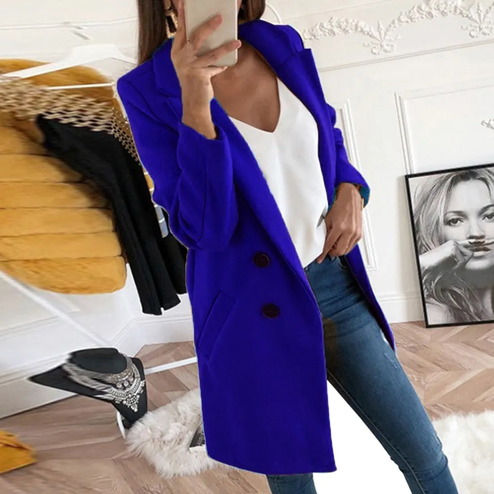 Women's Medium Long Wool Coat
