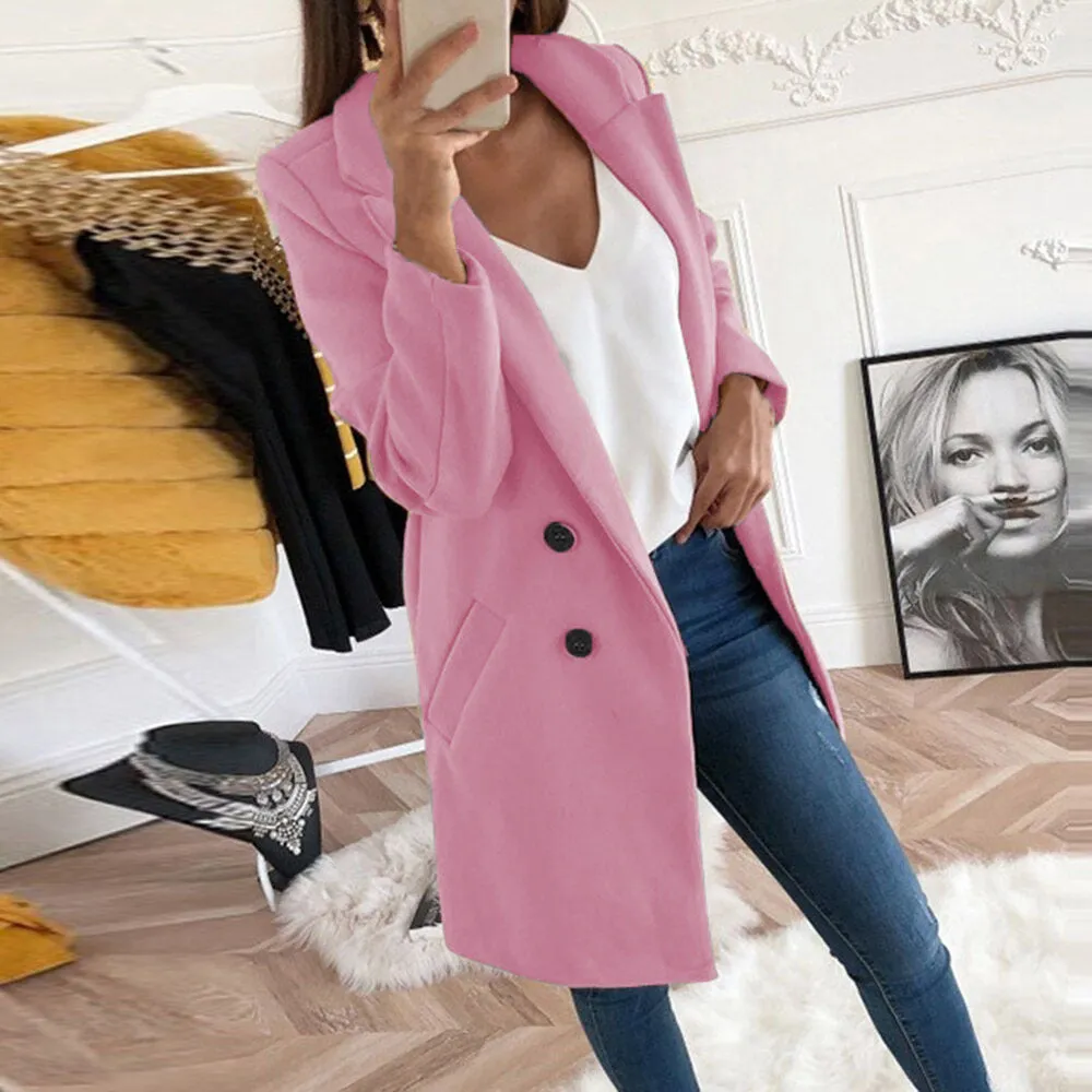 Women's Medium Long Wool Coat