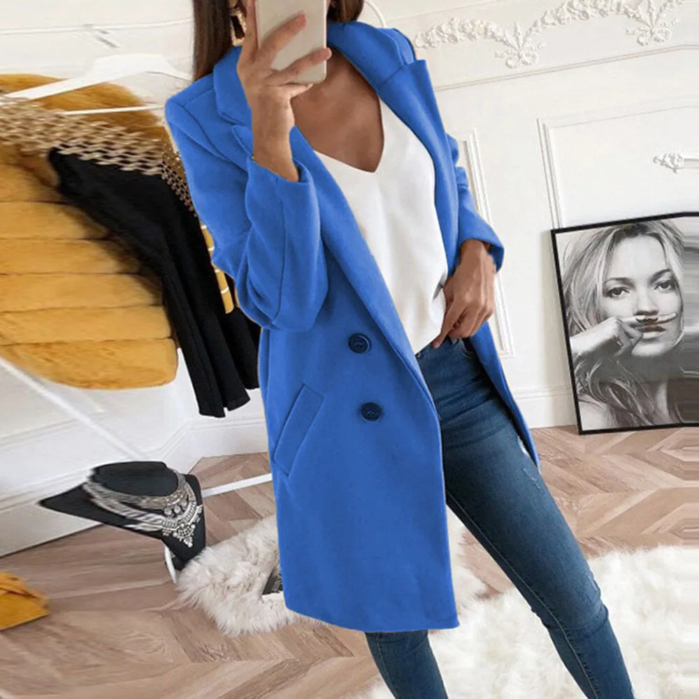 Women's Medium Long Wool Coat