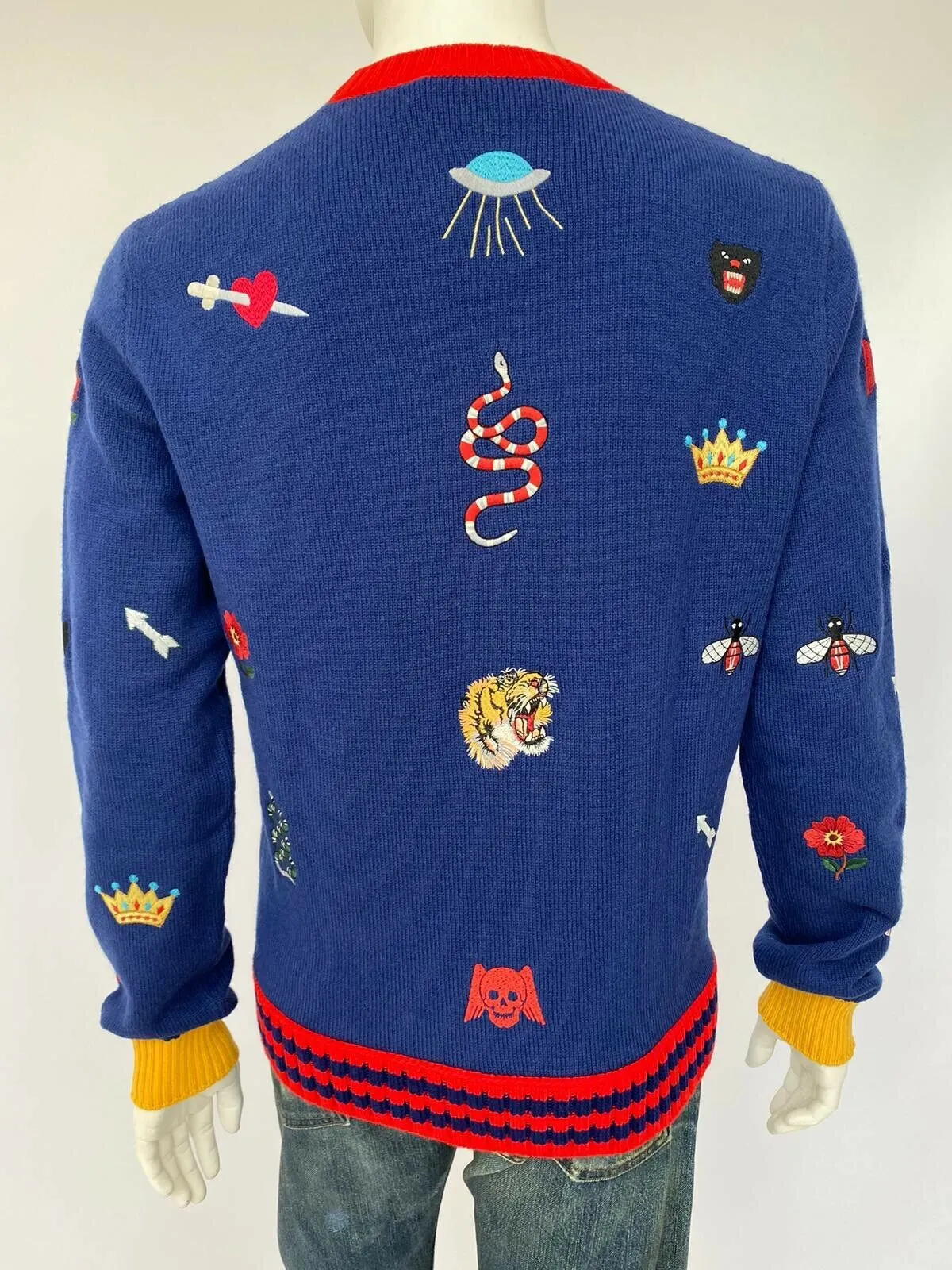 Wool Sweater With Embroideries
