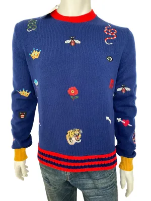 Wool Sweater With Embroideries