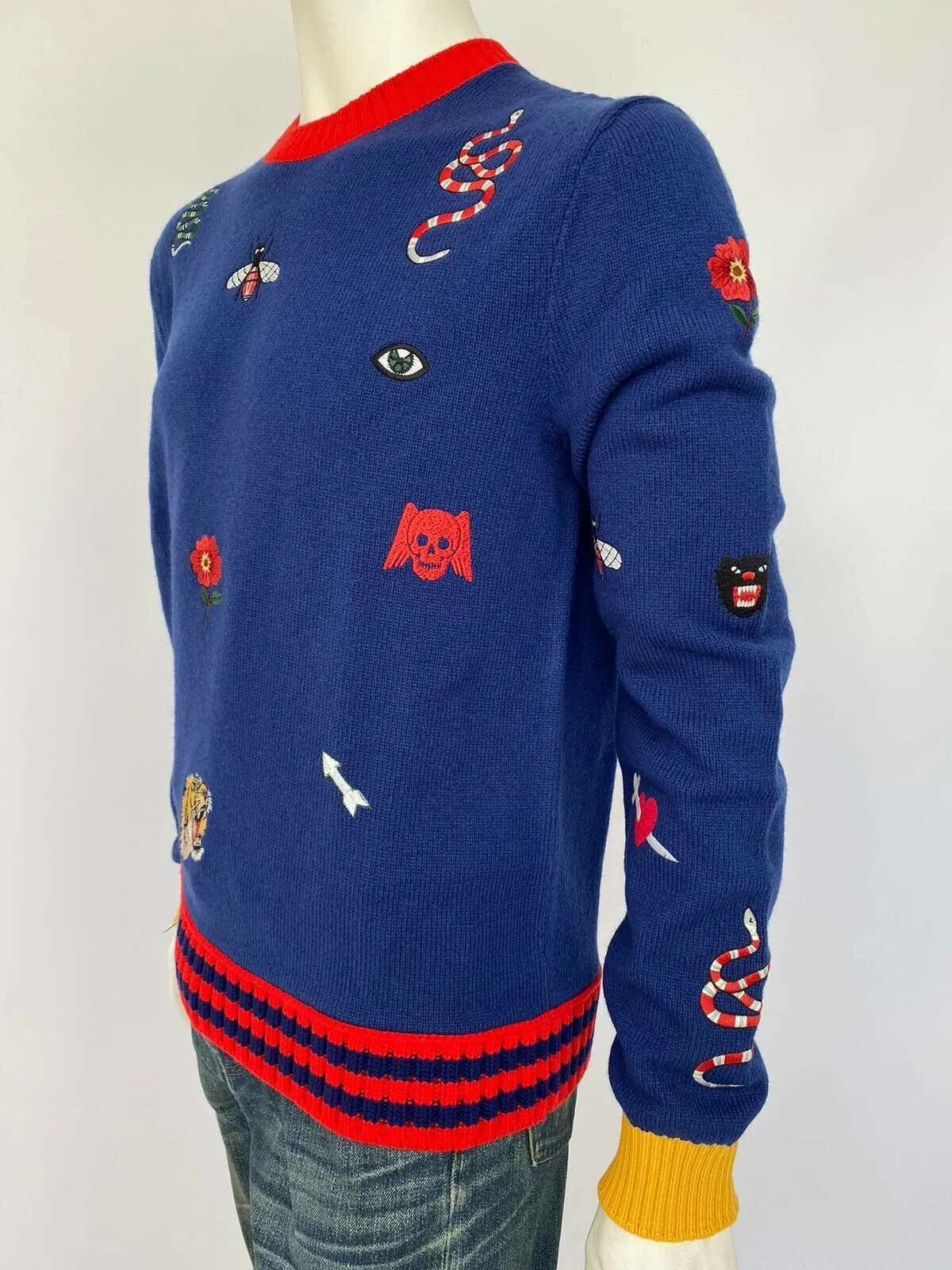 Wool Sweater With Embroideries