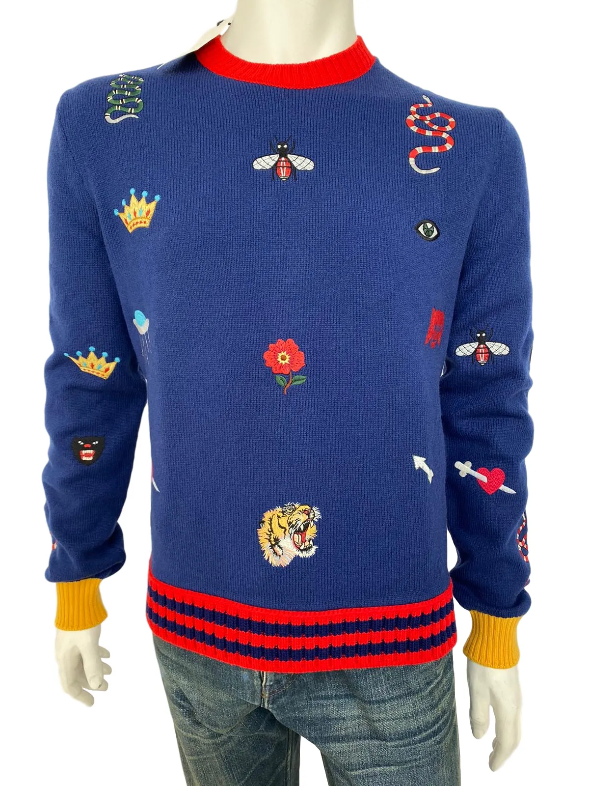 Wool Sweater With Embroideries