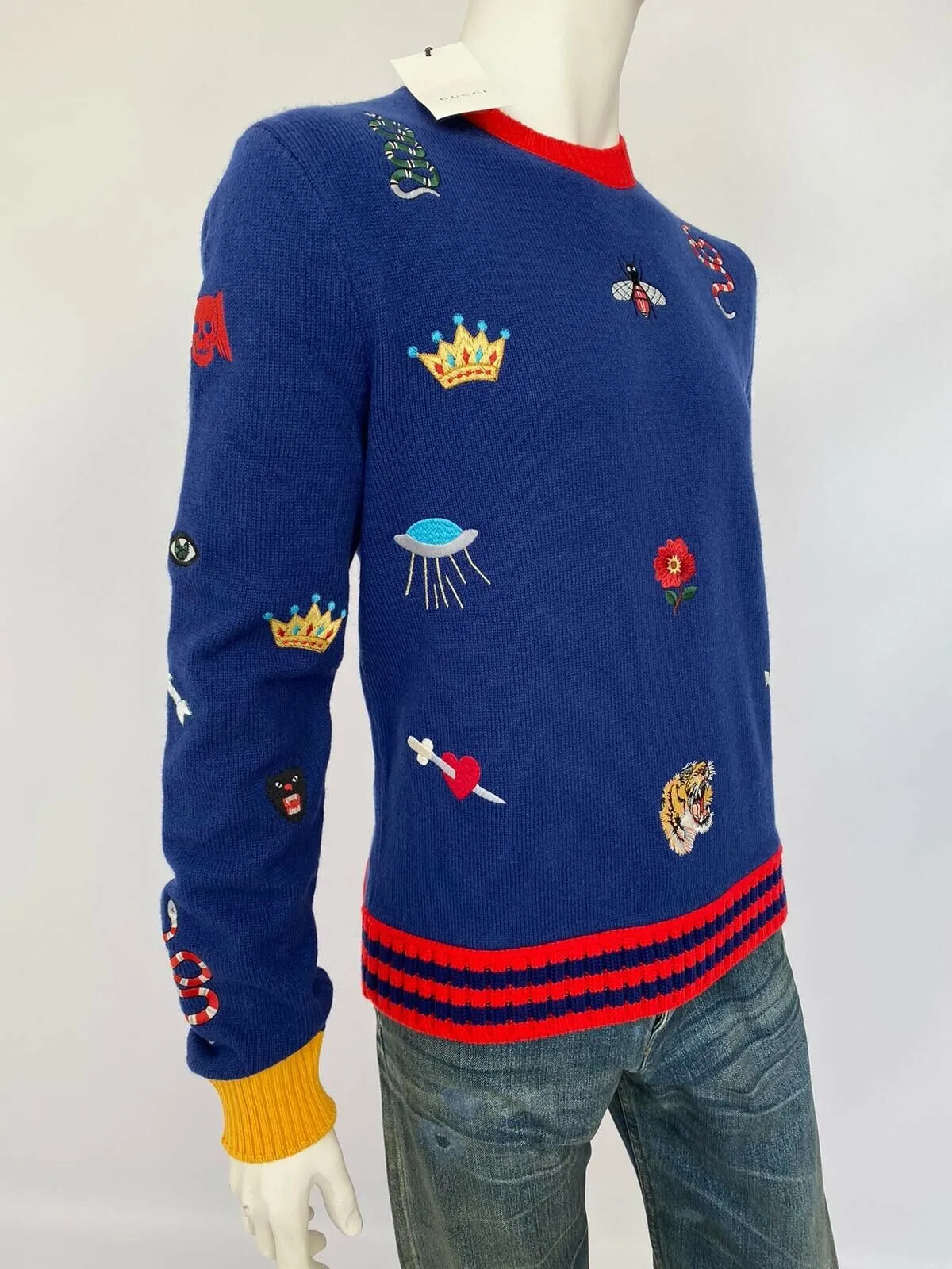 Wool Sweater With Embroideries