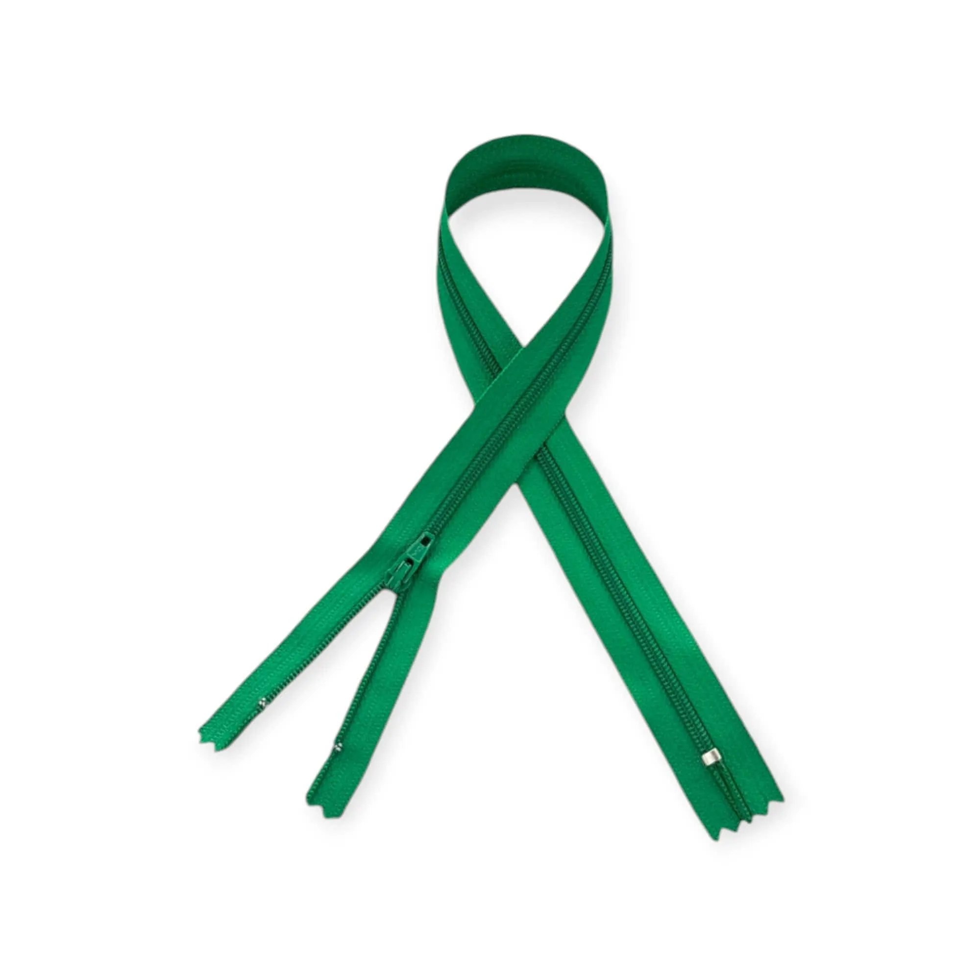 YKK Nylon Zip DK Emerald 15cm