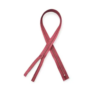 YKK Nylon Zip Maroon